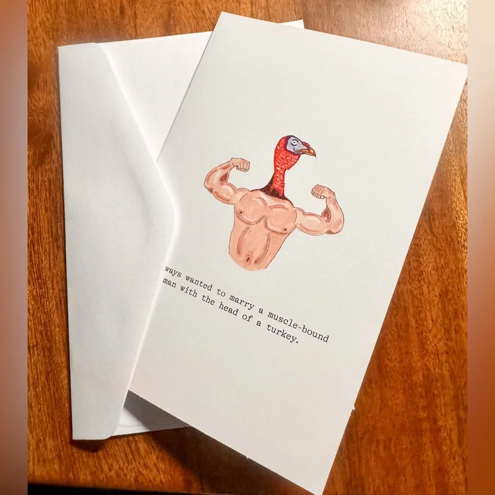 3/$10 Greeting Card Against Humanity - Turkey Head